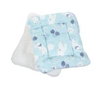 Toddmomy 2pcs Thick Guinea Pig Sleeping Mats for Small Animals Warm Fleece Bed Pads with Cute Print Blanket Insulated Cage Bedding for Rats Rabbits Ferrets Hedgehogs and Puppies