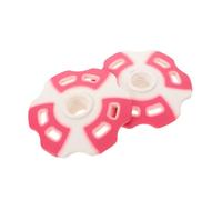 Toddmomy 2pcs Walking Sticks Tip Protectors Trekking Pole Baskets Replacement round Nylon Pink White for Ski Poles Walking Winter Hiking