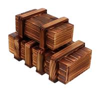 Toddmomy 2pcs Wooden Puzzle Boxes Drawer Educational Thinking for Boys for Creative Play and Skill Development