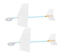 Toddmomy 2pcs Wooden Throwing Glider Airplane Model Kit DIY for Outdoor Display Educational Craft Enhancing Creativity Spatial Thinking Hand Eye Coordination and Aviation