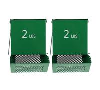 Toddmomy 2set Small Animal Feeder Lid Chew Animal Feeder Hold Several Days Worth of Feed for Rabbits Ferrets and Hamsters Bunny Food Bin