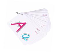 Toddmomy 2Sets Colorful Double Sided Letter English Cards of Literacy Flashcards for Early Education for Boys and Learning Vocabulary and Spelling