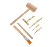Toddmomy 2Sets Dinosaur Excavation Tools Mini Hammer Brush Kit for Pretend Play Adventures Stem Educational Archaeological Exploration for Boys