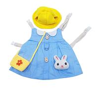 Toddmomy 2sets Festival Rabbit Clothing Harness Hat for Pets Adorable Rabbit Costume Leash Comfortable Pet Dressing Supplies for Daily Walks and Parties Random Style