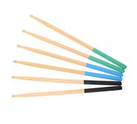 Toddmomy 3 Pairs Maple Wood Drumsticks Slip Grip for Electronic and Acoustic Drums Comfortable Polished Practice Sticks for Beginners and Professional Percussion Players