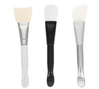 Toddmomy 3 Pcs Facial Mask Applicator Tool Nylon and Silicone Material Firm Enough to Spread Mud Masks Featuring Different Head Designs Random Color