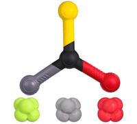 Toddmomy 3-Piece Multi-Color Hexagonal Reaction Balls Set for Agility Training Hand-Eye Coordination and Reflex Speed Drills - Ideal Sports Equipment for Indoor and Outdoor Use