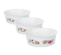 Toddmomy 3 Pieces Lotus Shell Planter: Round Lotus Shell Planter, Water Lilac Pot, Terrarium Bowl, Hydroponic Plant Bowl, Without Drainage Hole