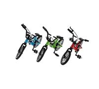 Toddmomy 3 Sets Mini Finger Bikes with Wheels Flexible Finger Exercise Models in Red Blue Green Stress Relief and Hand Eye Coordination Enhancer