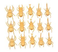 Toddmomy 3 Sets Realistic Beetle Model Insects for Miniature Educational Bugs Plaything for Halloween and Easter for Boys and Early Learning and Play
