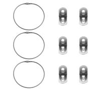 Toddmomy 3 Sets Safety Furniture Wall Anchors with Iron Straps Anti-tip Secure Kit for Cabinets Dressers Bookshelves Earthquake Strong Hold Easy Installation for Home Protection