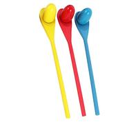 Toddmomy 3 Sets Wooden Egg Balancing Game Training Relay Race Games for Outdoor Fun Lightweight Suitable for Family Picnics and Birthday Parties Random Colors Random Color