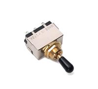 Toddmomy 3 Way Enclosed Guitar Toggle Switch, Black Knob, No-Noise Metal and Plastic, 3-Position Box Style Pickup Selector for Electric Guitar Replacement