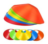 Toddmomy 30 Pcs Soccer Training Cones Field Markers for Agility Coordination Includes Carry Bag for for Football Basketball and Sports Practice
