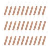 Toddmomy 30 Sets Copper Plate Labels for Gardening with Iron Wire, Lightweight and Easy to Classify Selections, for Planters and Flower Gardens, Round Golden Plant Tags