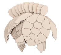 Toddmomy 30pcs Animal Wooden Crafts Turtle Shapes for Painting and Personalizing Presents, Multipurpose Unfinished Wood Pieces with Ocean Theme Appeal Under The Sea Crafts
