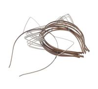Toddmomy 30pcs Blank Cat Ear Headbands, Cute Animal Hair Hoops for Halloween Cosplay Costume Party, Minimalist Silver Headwear Diy Accessories