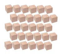 Toddmomy 30Pcs Blank Cubes Educational Building Blocks for Creative Imagination Development Safe Non Toxic Natural Wood Cubes for Preschool Boys