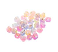 Toddmomy 30pcs Glow in The Dark Mini Seashell Resin Charms Flatback Shell Beads for Girls DIY Jewelry Making Craft Kit with 6 Colors, Mermaid Accessories for Keychains and Home Decor