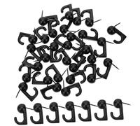 Toddmomy 30pcs Heavy Duty Zinc Alloy Push Pin Picture Hooks for Wall Hanging Small Round Head Nails for Plasterboard and Wooden Walls Easy Manual Installation for Frames Art Clocks Posters