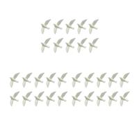 Toddmomy 30Pcs Mini Pigeon Figurine Miniature Resin Pigeon Tiny Pigeon Figurines Pigeon Statue White Pigeon Ornament Pigeon Sculpture Model for Craft Moss Landscape Garden Ornament