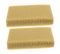 Toddmomy 30pcs Natural Beeswax Sheets for Beekeeping Frames Honeycomb Foundation Wax for Hive Stability and Uniform Comb Building for DIY Candle Making and Professional Apiaries
