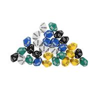 Toddmomy 30pcs Place Value Dice Multi Sided Plastic Game Dices for Board Games Education and Parties and Floor Friendly and Entertainment