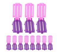 Toddmomy 30pcs Plastic Curl Rods and Spiral Perm Rods with Root Clips for Curly Hair Volume, Gentle Perming and Volumizing Hair Perm Rollers for Women, for Home Styling and DIY Hairdressing