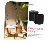 Toddmomy 30pcs PVC Chair Leg Caps Anti-skid Furniture Floor Protectors Pads for Hard Surfaces Parquet Laminate Tile Stable Fit for Chair Tips Bench Feet Table Legs Bar Stool Inserts