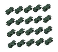 Toddmomy 30pcs Rotatable Plastic Plant Stakes Buckle Garden Trellis Connector Clips for Pipe Rack Easy Install Climbing Plant Accessories for Greenhouse Tomato Cage Orchard and Flower