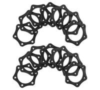 Toddmomy 30pcs Rubber Microphone Rings Roll Slip Sleeve for Handheld Microphone Protection Shockproof Ring for Mic Accessories