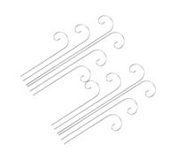 Toddmomy 30pcs Weather Resistant Metal Shepherds Hooks for Garden Markers Hanging Solar Lights Bird Feeders Lanterns Wedding Decor and Outdoor Stakes