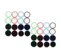Toddmomy 32pcs Silicone Thumbstick Caps for Controller Dark Anti-slip Joystick Grip with Ergonomic Comfort Reinforced Edges Vivid Color Mix for