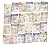 Toddmomy 33Pcs Camping Bingo Card Game for Family and Friends Large Group Outdoor Party Game Set Portable Creative Design Interactive Entertainment for Adults