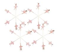 Toddmomy 36pcs Ballet Girl Cake Decorating Supplies Pink Ballerina Cupcake Toppers with Dancing Tutu Picks for Shower Birthday Party Themes Creative Versatile Cake Decorations
