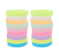 Toddmomy 36pcs Luminous Stretch Silicone Wristbands - Blank Glow in the Dark Elastic Bracelets for Children Sports Team Events Parties Stocking Stuffers