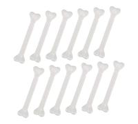 Toddmomy 36Pcs Mini White Plastic Bones Halloween Props Realistic Skeleton Decorations for Haunted Houses Party Mantel Table Shelf Display