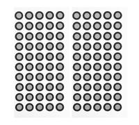 Toddmomy 3D Scanner Markers for Optical Tracking, Plastic Reflective Dot Points, 6Mm Inner Diameter 10Mm Outer Diameter, 2 Sheets 50Pcs Each, for Scanner Reference
