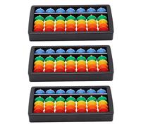 Toddmomy 3pcs Abacus Math Learning Toys for Kids, Colorful Educational Tool, Lightweight and Portable, Premium Abs Material, Ideal for Mental Arithmetic and Brain Development, Multi-Color