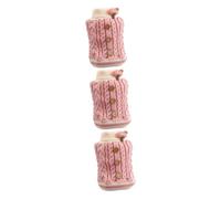 Toddmomy 3pcs Adorable Dog and Cat Sweater Cozy Clothes for Pets Comfortable Knit Cartoon Design for Home Wear and Parties for Pets