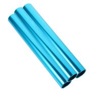 Toddmomy 3Pcs Aluminum Alloy Relay Baton Field Race Running Stick for School Sports Smooth Edges Comfortable Grip Use Bright Color for Easy Visibility