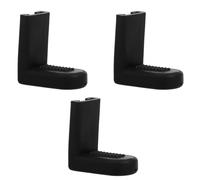 Toddmomy 3pcs Black Rubber Drum Hanging Hooks Slip Resistance and Adjustable Height for Drum Set and Snare Accessories