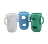 Toddmomy 3pcs Bottle Warmer Silicone Bottle Covers Sleeves for Feeding Drinking Protect Newborn Boys and Girls from Collision