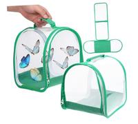 Toddmomy 3pcs Butterfly Cage Breathable Mesh Habitat for Caterpillars to Butterflies Compact and Portable for Indoor Use for Educational and Scenarios