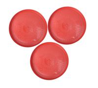 Toddmomy 3pcs Chick Feeder Plate Chicken Starter Plate Non-slip Base Poultry Feeder for Treats Reusable Easy to Clean