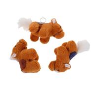 Toddmomy 3pcs Chinese Zodiac Horse Stuffed Animal Keychain 2026 Doll Keychain Charm Pendant for New Year Animal Themed Birthday Supplies