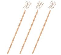 Toddmomy 3pcs Copper Coil Garden Antennas with Wooden Stakes for Electroculture, Strong Stems in Vegetables and Plants, for Small Gardens and Indoor Use