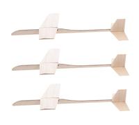 Toddmomy 3pcs DIY Wooden Airplane Kit Unfinished Wood Planes for Painting and Stem Learning Hand-Launch Glider Model for Birthday Family School Craft Projects and Outdoor Fun