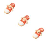 Toddmomy 3pcs Dog Toys Pet Educational Chewing Slippers Sound Making Toys Creative Molar