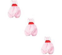 Toddmomy 3pcs Dog Watermelon Stripe Sling Pants Comfortable Sleeveless Costume for Pets for Home Cosplay and Special Occasions Xl